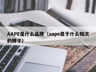 AAPE是什么品牌（aape属于什么档次的牌子）