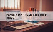 ECCO什么牌子（ecco什么牌子是哪个国家的）