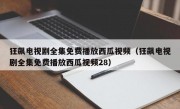 狂飙电视剧全集免费播放西瓜视频（狂飙电视剧全集免费播放西瓜视频28）