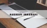 肖战百度百科（杨紫百度百科）