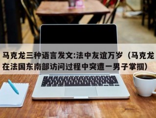 马克龙三种语言发文:法中友谊万岁（马克龙在法国东南部访问过程中突遭一男子掌掴）