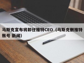 马斯克宣布将卸任推特CEO（马斯克删推特账号 新闻）