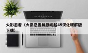 火影忍者（火影忍者异族崛起45汉化破解版下载）