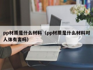 pp材质是什么材料（pp材质是什么材料对人体有害吗）