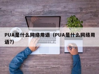 PUA是什么网络用语（PUA是什么网络用语?）