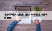 福彩3d开奖走势图（福彩3d开奖走势图表综合版）