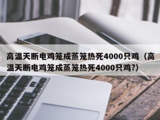 高温天断电鸡笼成蒸笼热死4000只鸡（高温天断电鸡笼成蒸笼热死4000只鸡?）