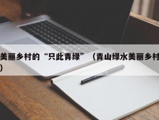 美丽乡村的“只此青绿”（青山绿水美丽乡村）