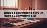 男孩7次举手后离世学校被判担责20%（男孩7次举手后离世学校被判担责20）