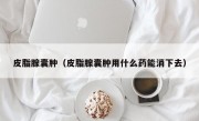 皮脂腺囊肿（皮脂腺囊肿用什么药能消下去）