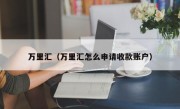 万里汇（万里汇怎么申请收款账户）