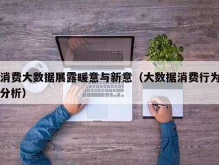 消费大数据展露暖意与新意（大数据消费行为分析）