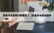 吴磊快走吧哥们要累死了（吴磊快本晕倒是哪一期）