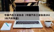 中国汽车工业协会（中国汽车工业协会2023年汽车销量）