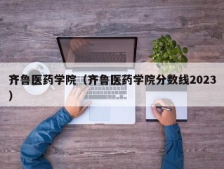 齐鲁医药学院（齐鲁医药学院分数线2023）