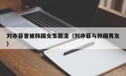 刘亦菲曾被韩国女生霸凌（刘亦菲与韩国男友）