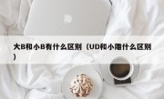 大B和小B有什么区别（UD和小雕什么区别）