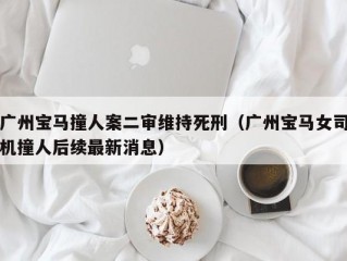 广州宝马撞人案二审维持死刑（广州宝马女司机撞人后续最新消息）